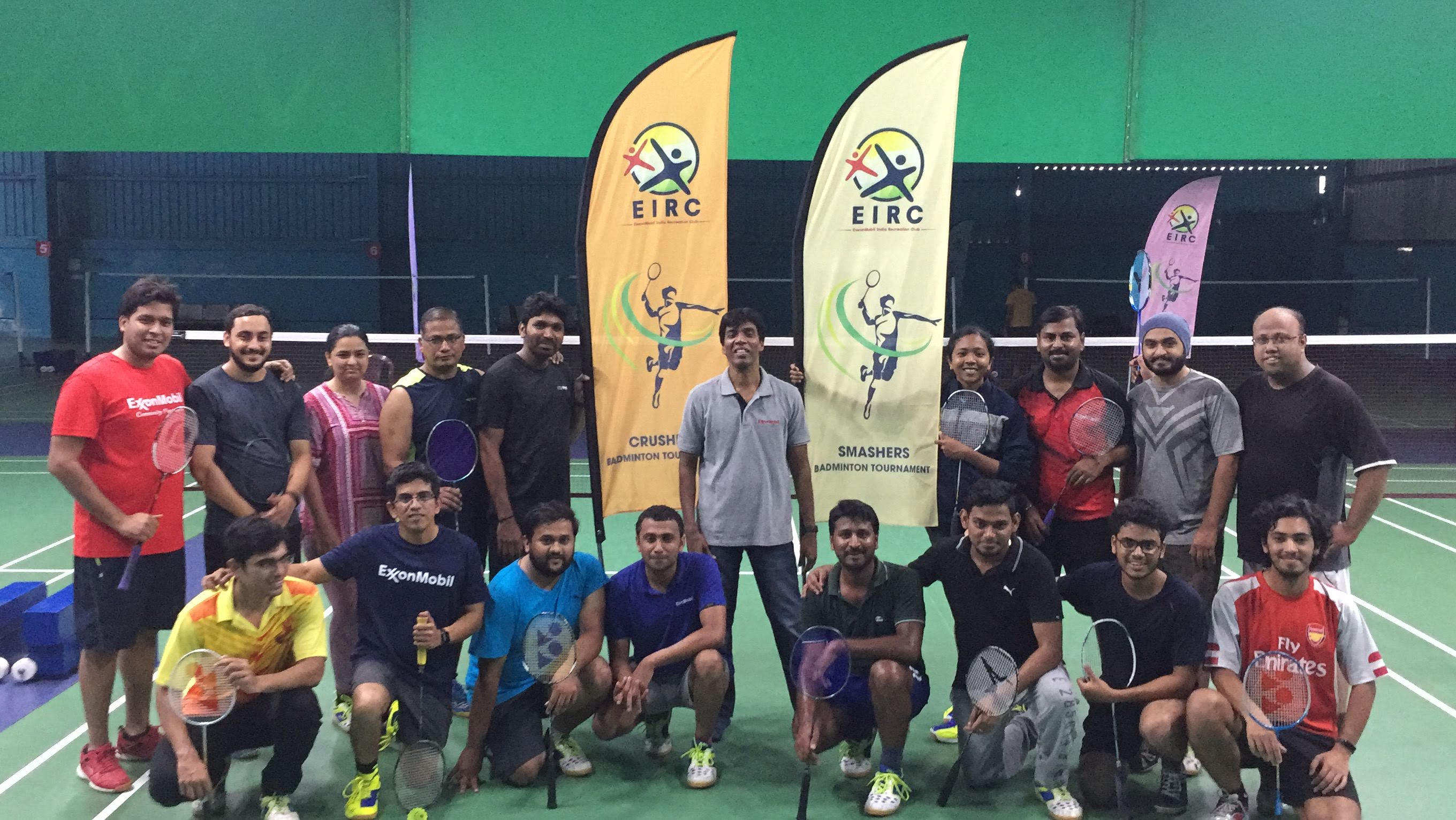 Professional Tournament Setup with Team Photos