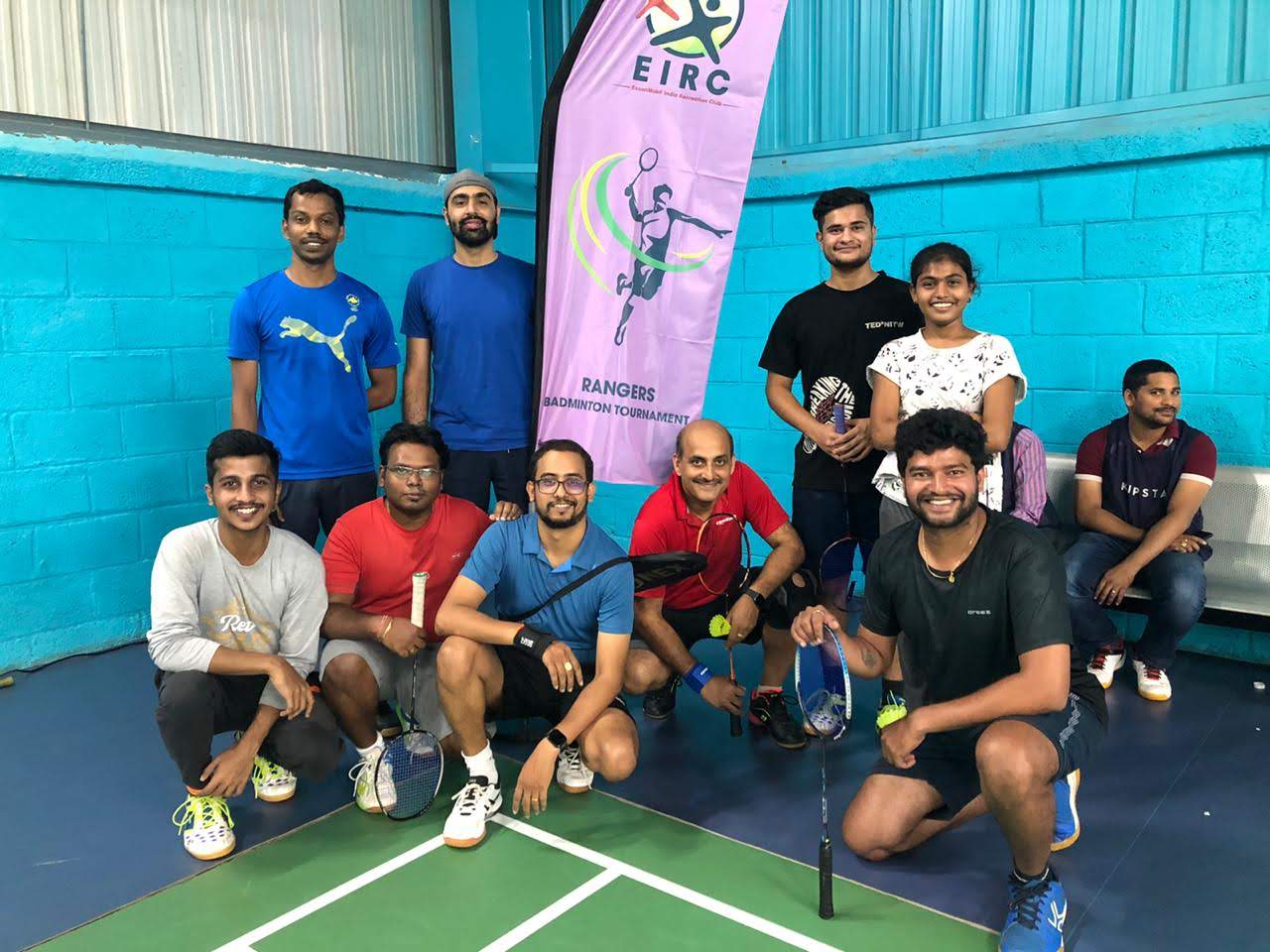Tournament Team Group Photo with EIRC Banners